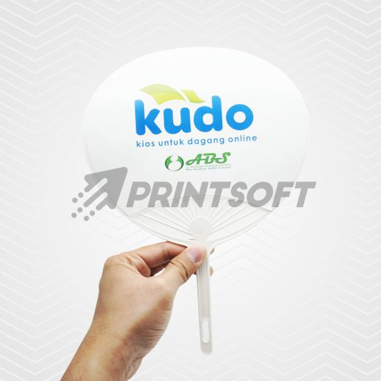 Kipas Promosi Plastik Custom