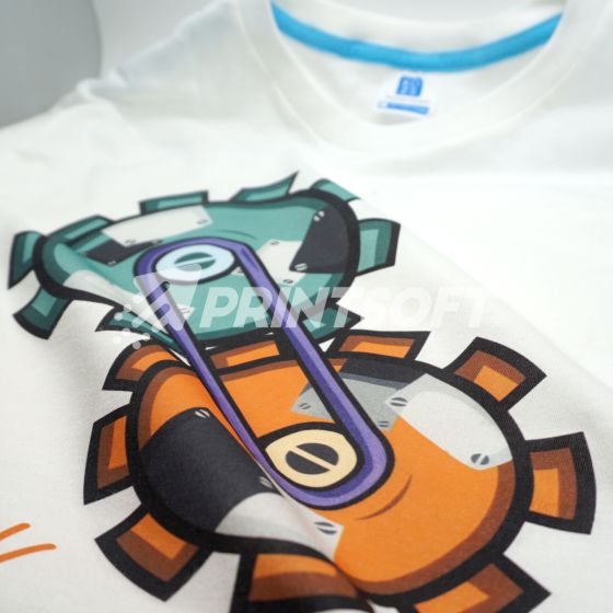 Print Kaos Putih DTG A4