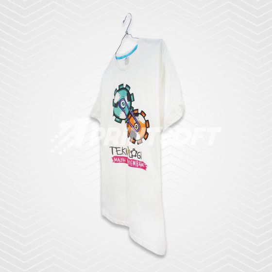 Print Kaos Putih DTG A4